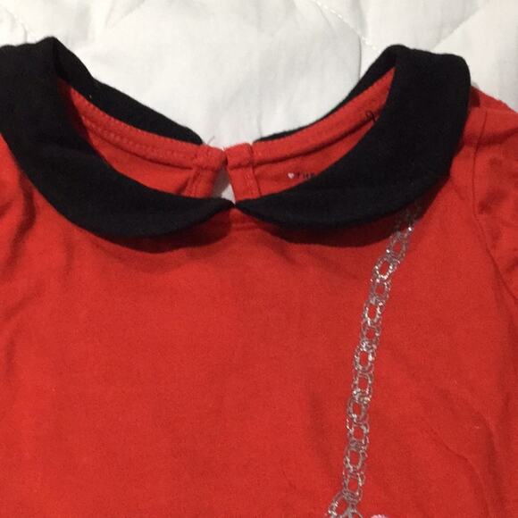 Children’s place 18-24m Red dress w/purse graphic - Picture 2 of 7